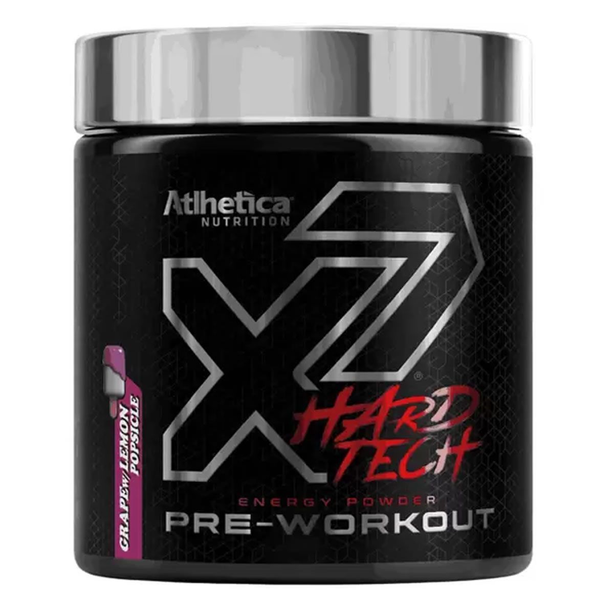 Pr�-treino X7 Hard Tech - 200g Grape w/ Lemon Popsicle - Atlhetica Nutrition