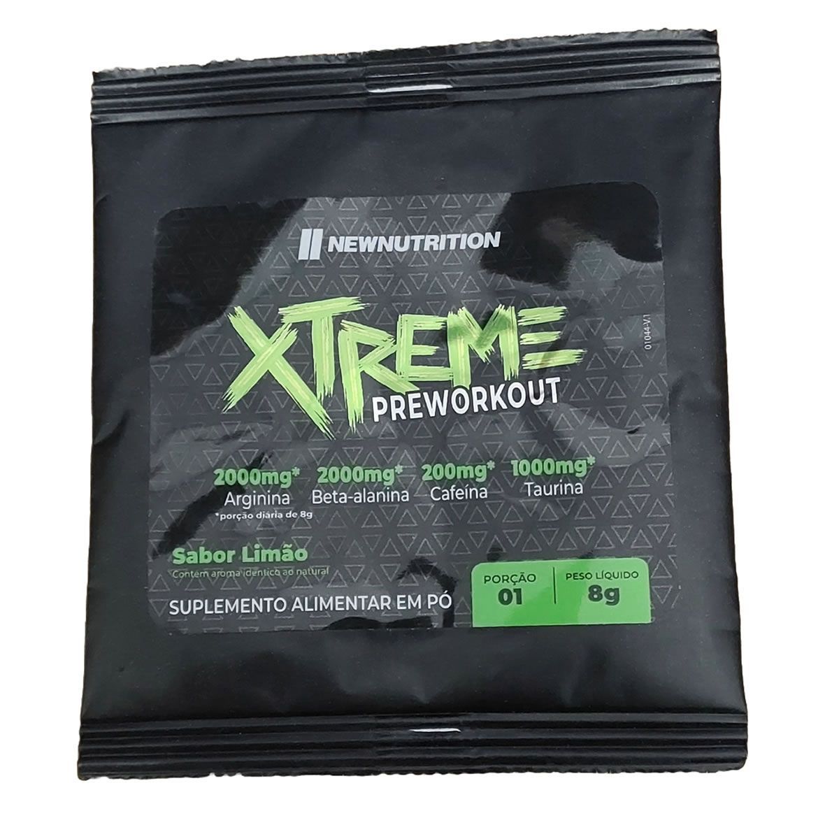 Pr�-Treino Xtreme PreWorkout - 1 Sach� 8g Lim�o - Newnutrition