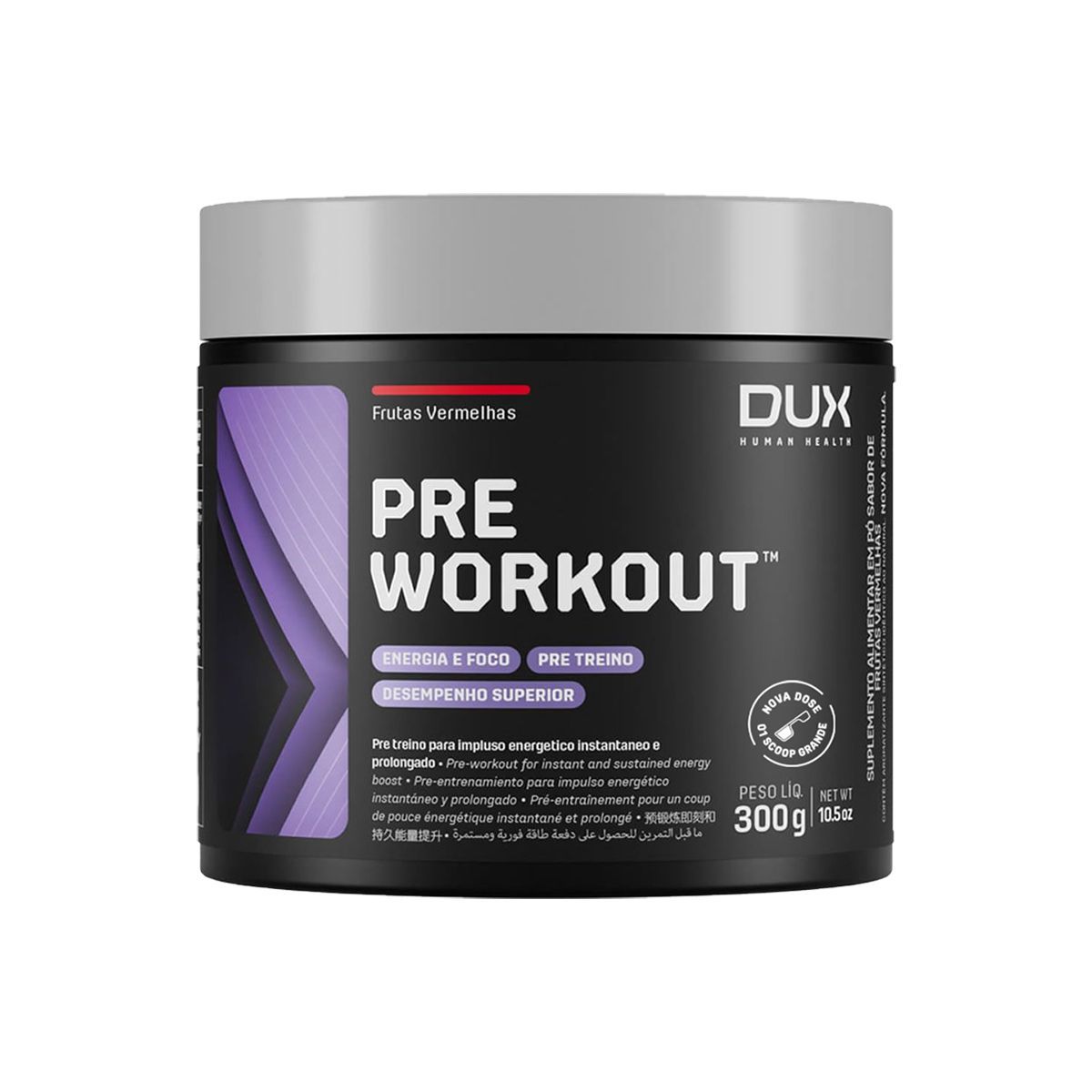 Pre Workout - 300g Frutas Vermelhas - Dux Nutrition