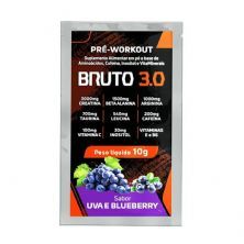 Pre Workout Bruto 3.0 - 1 Sach� 10g Uva e Blueberry - Sudract Nutrition