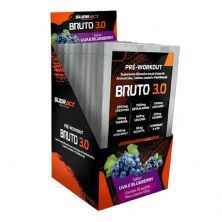 Pre Workout Bruto 3.0 - 10 Sach�s 10g Uva e Blueberry - Sudract Nutrition