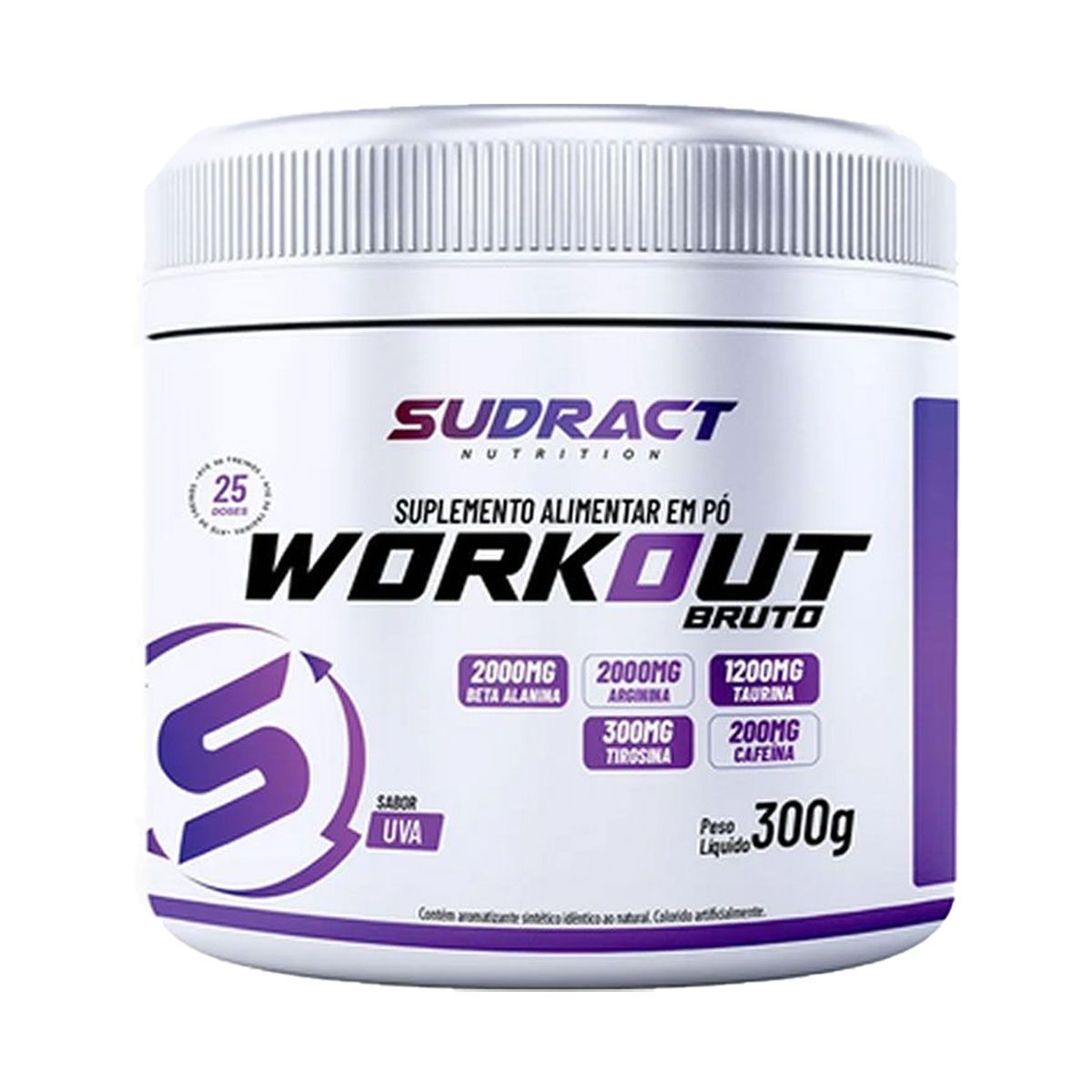 Pre Workout Bruto 3.0 - 300g Uva - Sudract Nutrition