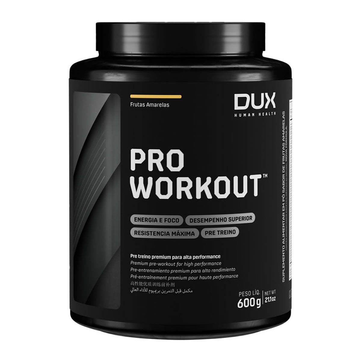 Pre Workout Pro - 600g Frutas Amarelas - Dux Nutrition