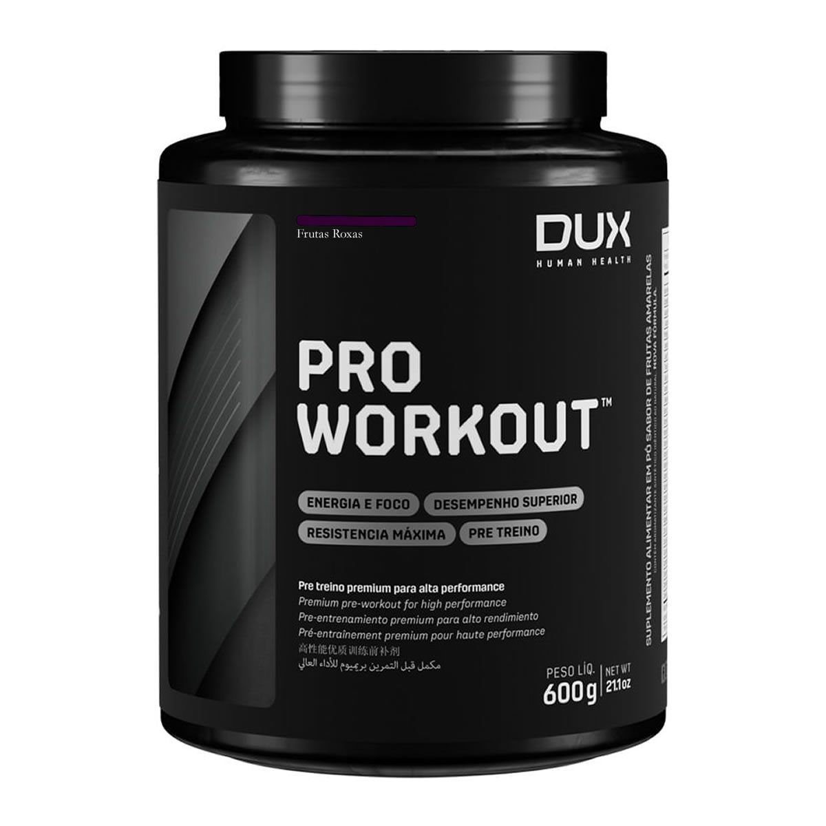 Pre Workout Pro - 600g Frutas Roxas - Dux Nutrition