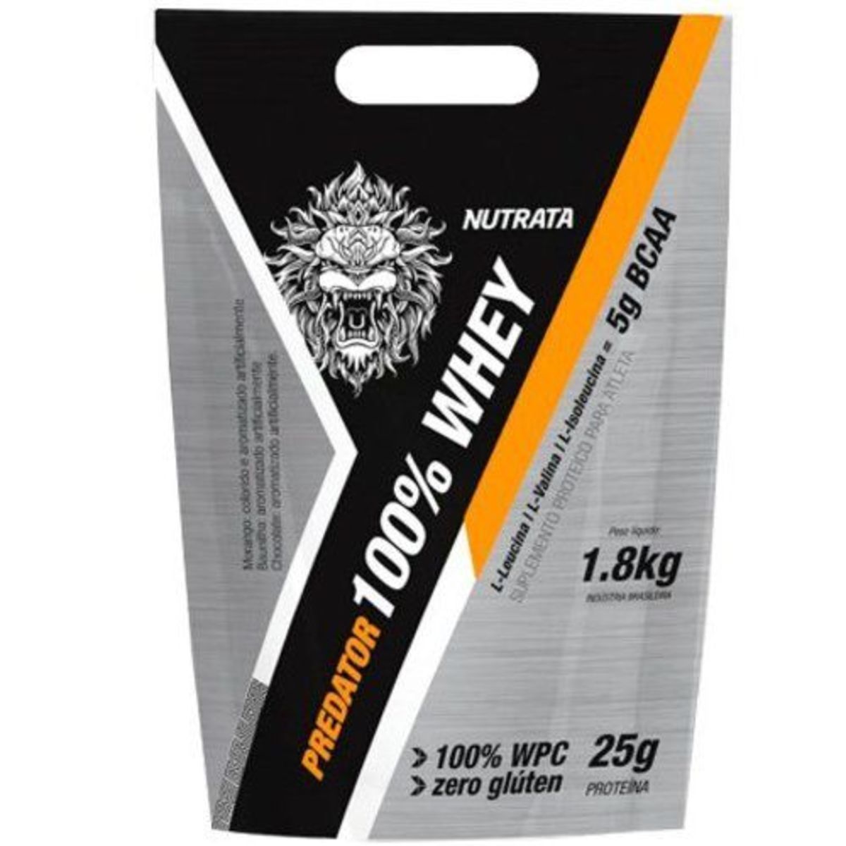 Predator 100% Whey - 1800g Chocolate - Nutrata*** Data Venc. 30/06/2021