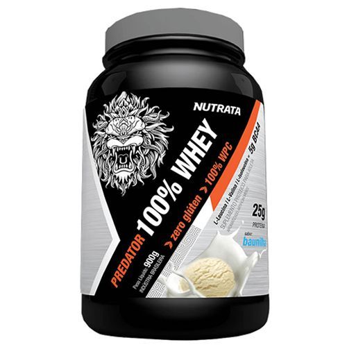 Predator 100% Whey - 900g Baunilha - Nutrata