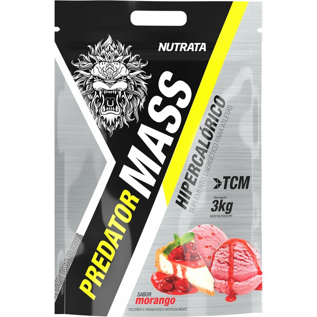 Predator Mass - 3000g Morango - Nutrata