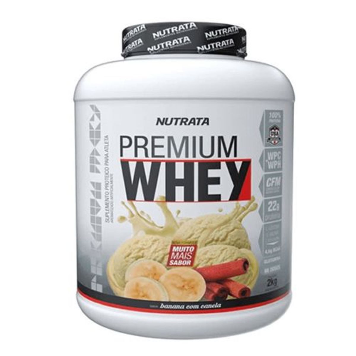 Premium Whey - 2000g Banana com Canela - Nutrata*** Data Venc. 30/03/2024