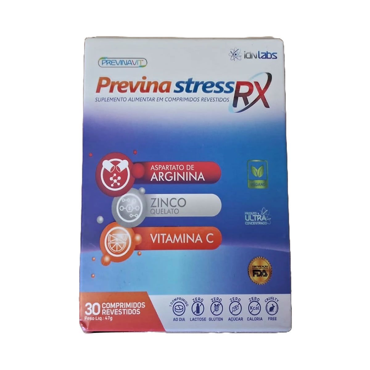 Previna Stress RX - 30 Comprimidos - IDN Labs