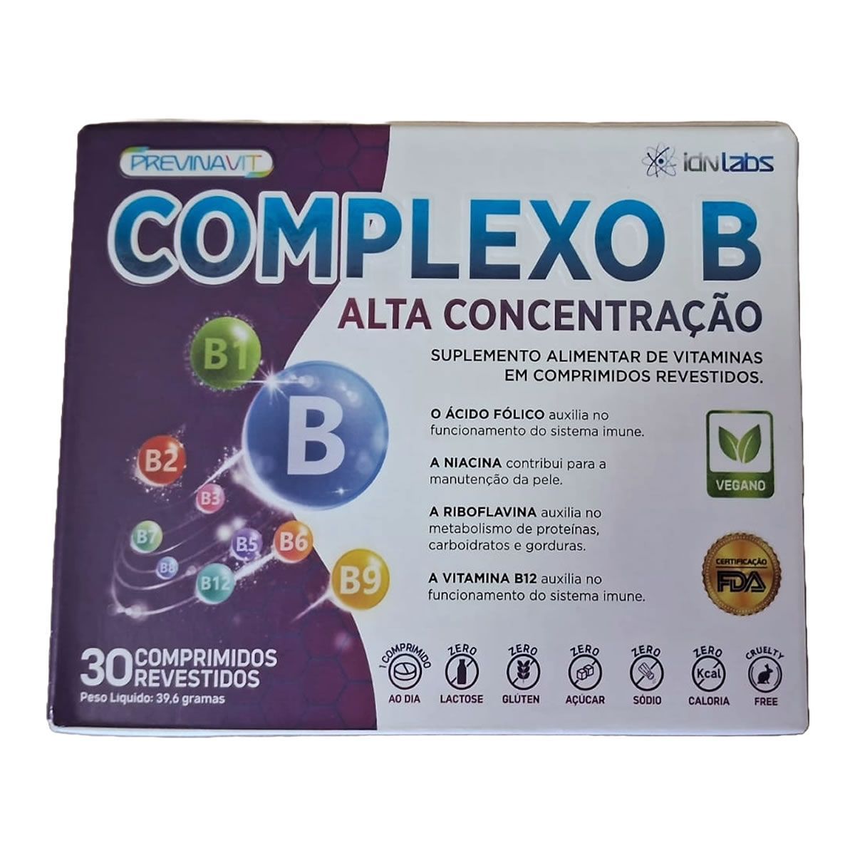 Previnavit Complexo B Ultra Concentracao - 30 C�spulas - IDN Labs