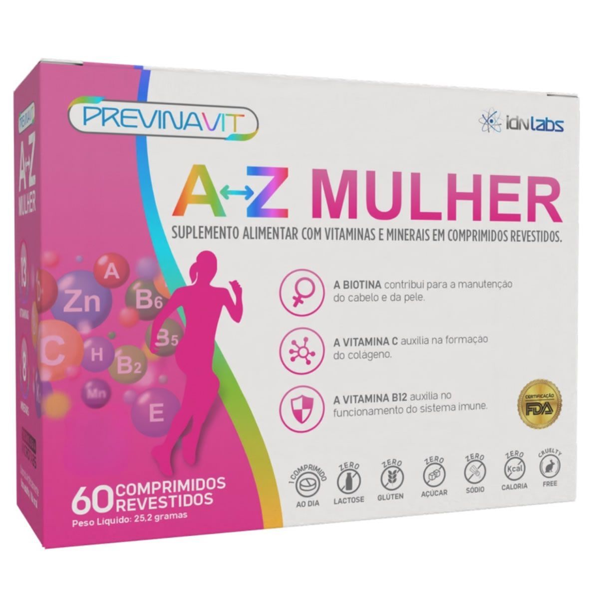 Previnavit  Mulher A-Z - 60 Comprimidos - IDN Labs