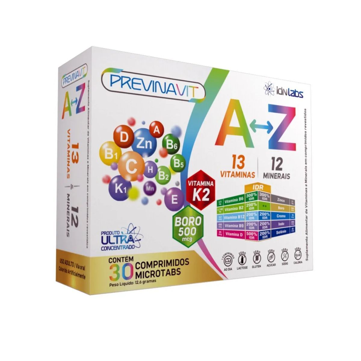 Previnavit Ultra AZ - 30 Comprimidos - Idn Labs