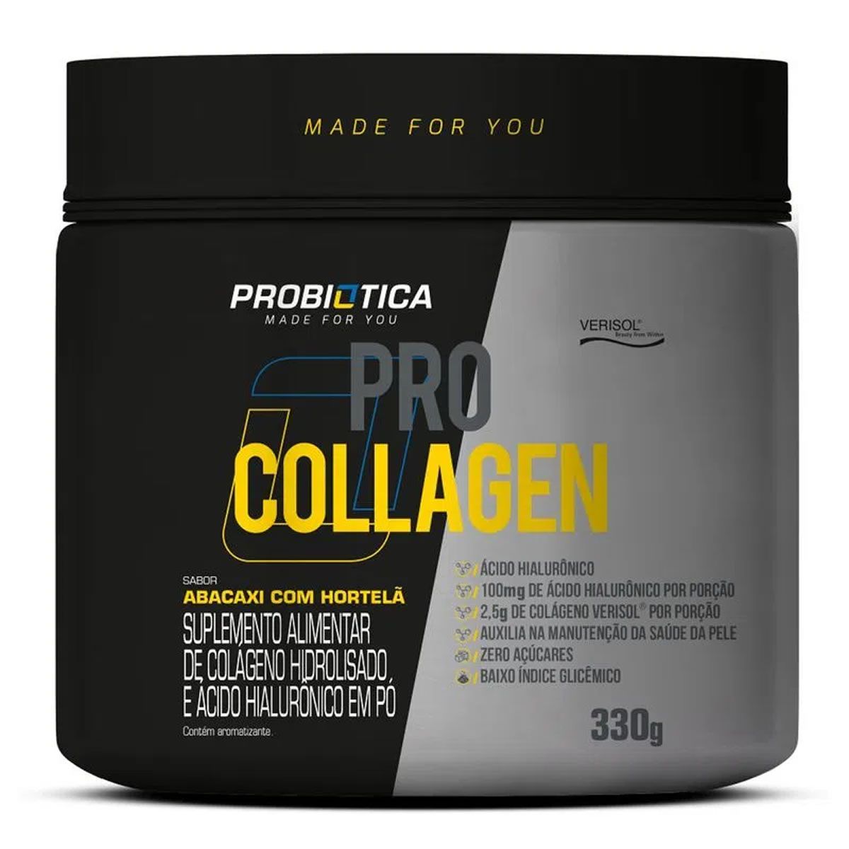 Pro Collagen Verisol - 330g Abacaxi Com Hortel� - Probi�tica*** Data Venc. 11/07/2025