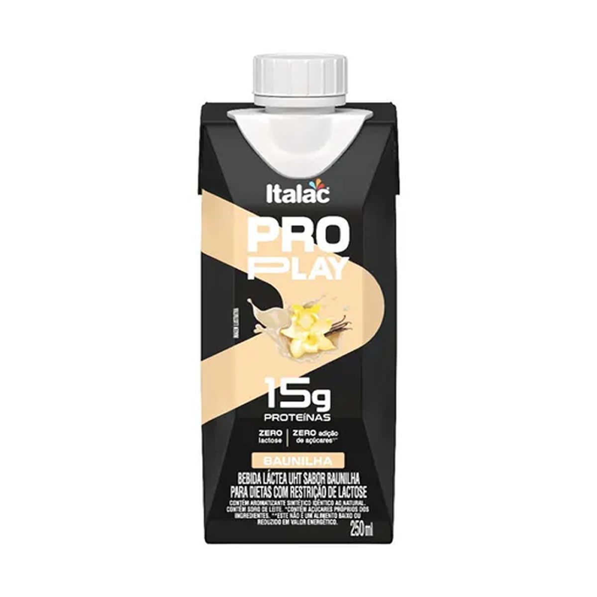 Pro Play Zero Lactose - 250ml Baunilha - Italac