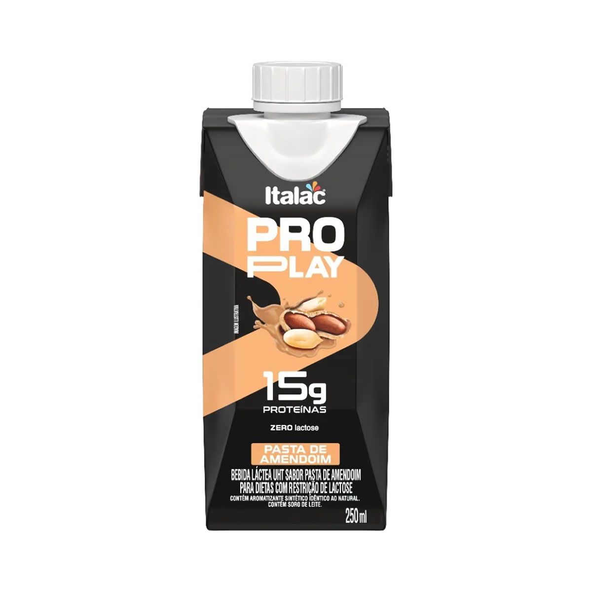 Pro Play Zero Lactose - 250ml Pasta de Amendoim - Italac