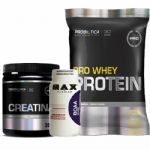 Pro Whey Protein 500g Baunilha + BCAA 60 C�psulas + Creatina 300g - Probi�tica