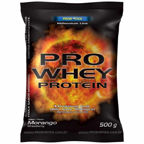 Pro Whey Protein - 500g Morango - Probi�tica