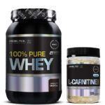 Promopack 100% Whey Chocolate 900g + L-Carnitina 120 c�psulas - Probi�tica