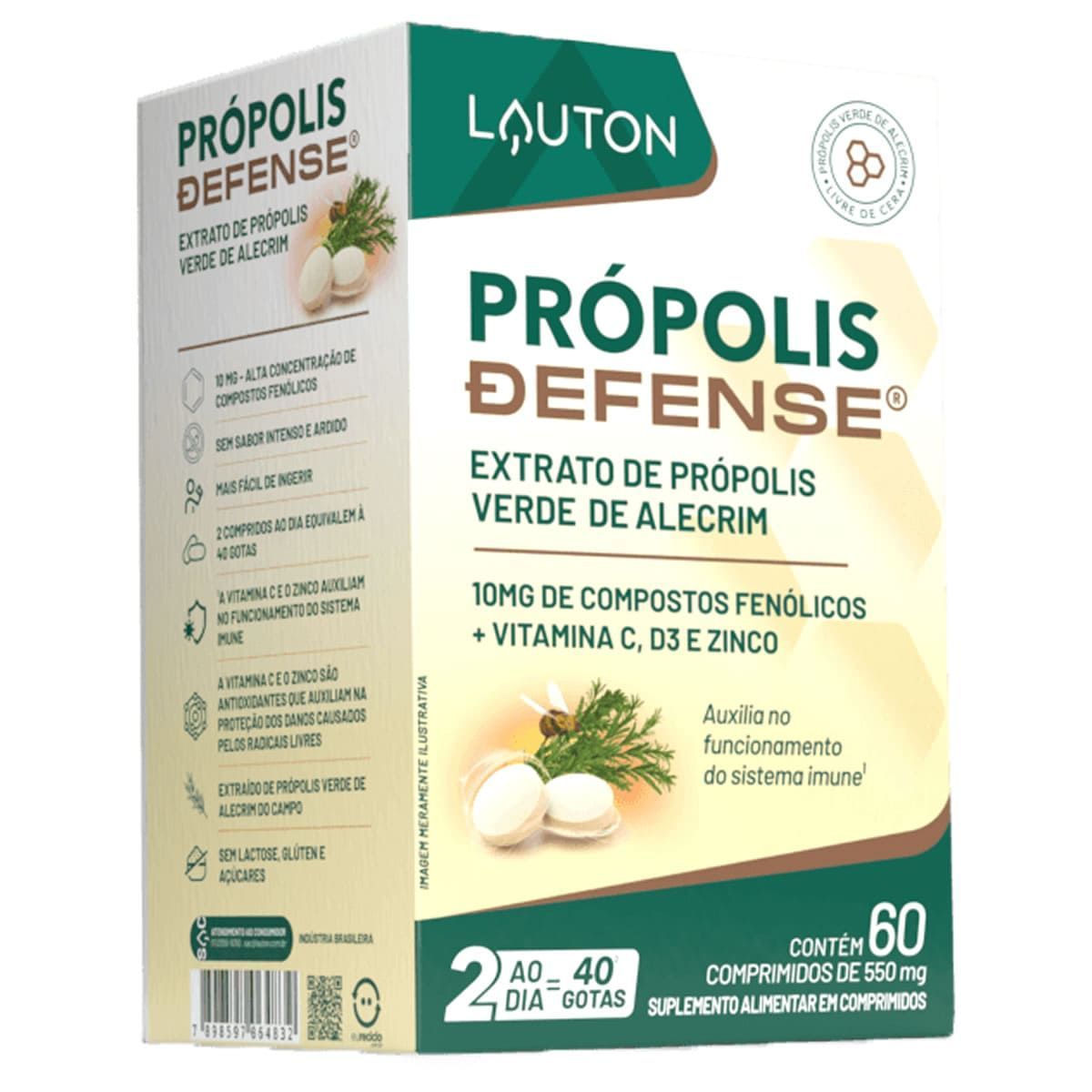 Pr�polis Defense - 60 Comprimidos - Lauton Nutrition