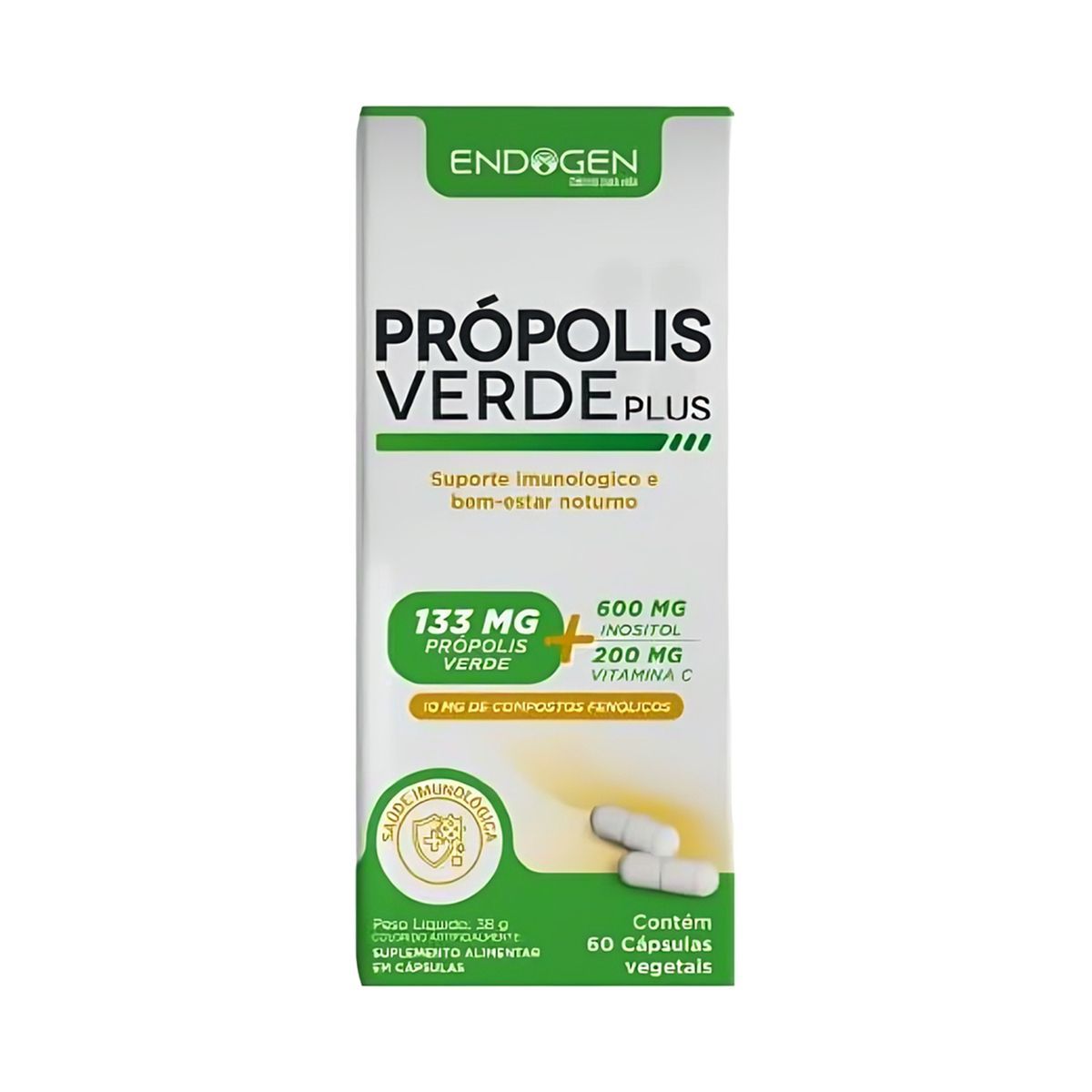 Pr�polis Verde Plus - 60 C�psulas - Endogen
