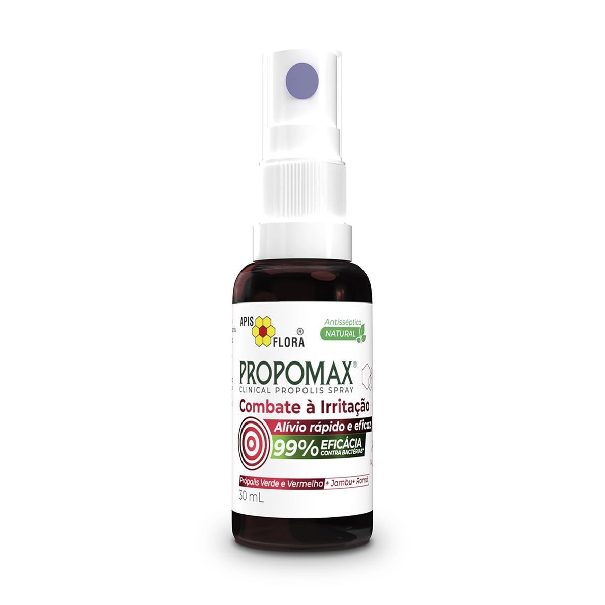 Propomax Clinical Combate � Irrita��o - 30ml Pr�polis Verde e Vermelho + Jambu + Rom� - Apis Flora