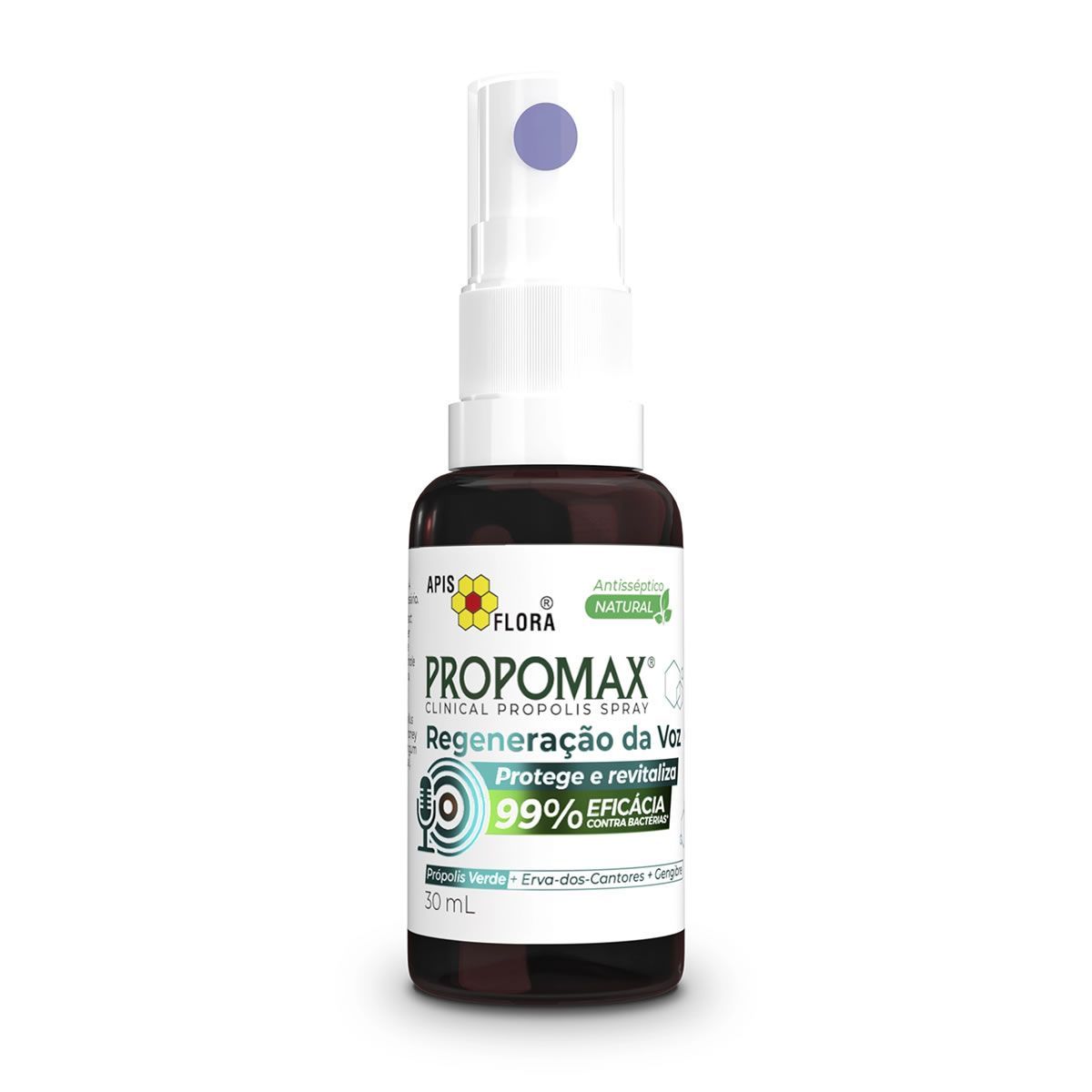 Propomax Clinical Regenera��o da Voz - 30ml Erva dos Cantores + Gengibre - Apis Flora