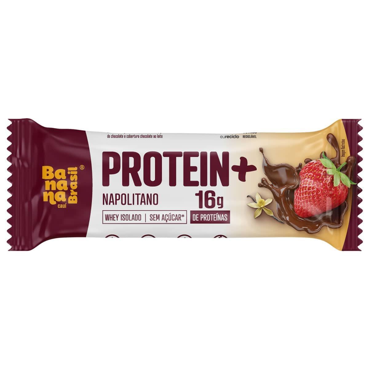 Protein+ - 1 Unidade 50g Napolitano - Banana Brasil