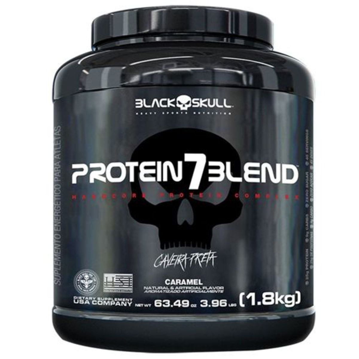 Protein 7 Blend - 1800g Caramelo - Black Skull