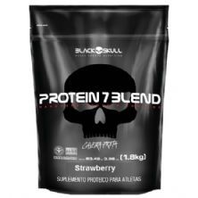 Protein 7 Blend - 1800g Refil Stawberry - Black Skull