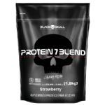 Protein 7 Blend - 1800g Refil Stawberry - Black Skull