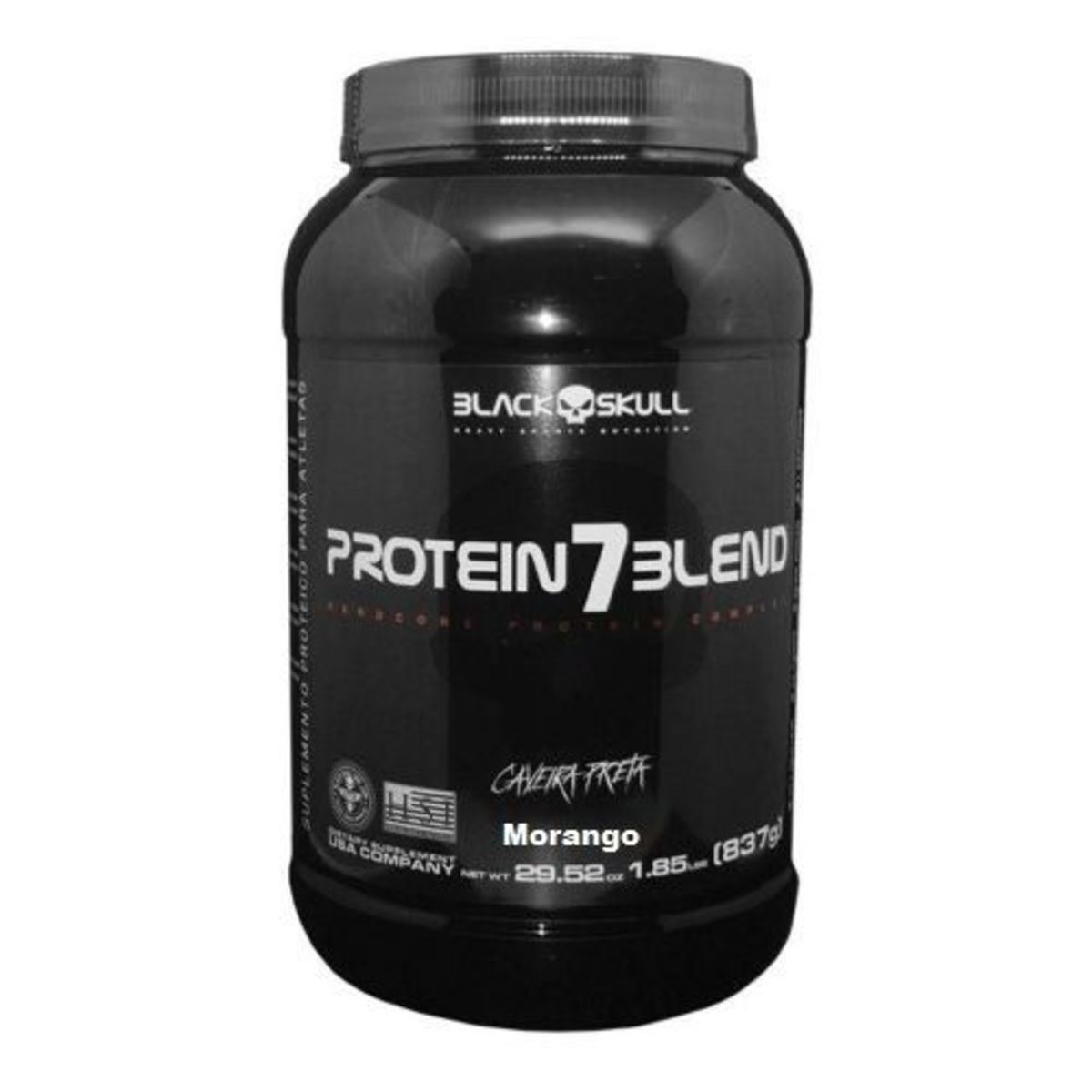 Protein 7 Blend - 837g Morango - Black Skull