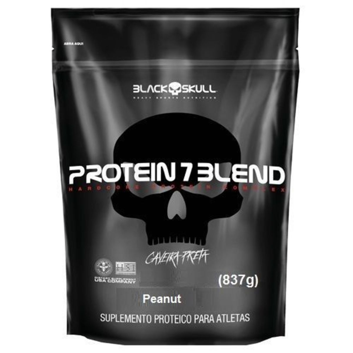 Protein 7 Blend - 837g Refil Peanut - Black Skull*** Data Venc. 28/02/2021