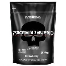 Protein 7 Blend - 837g Refil Strawberry - Black Skull*** Data Venc. 30/11/2019