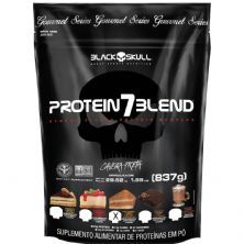 Protein 7Blend Gourmet - 837g Refil Bolo de Doce de Leite - Black Skull
