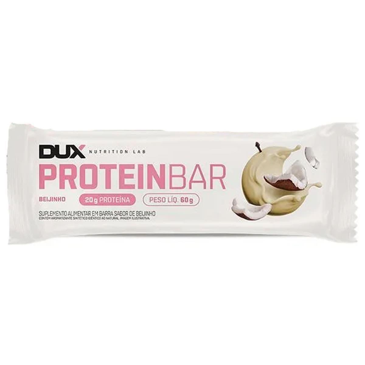 Protein Bar - 1 Unidade 60g Beijinho - Dux Nutrition*** Data Venc. 28/08/2025