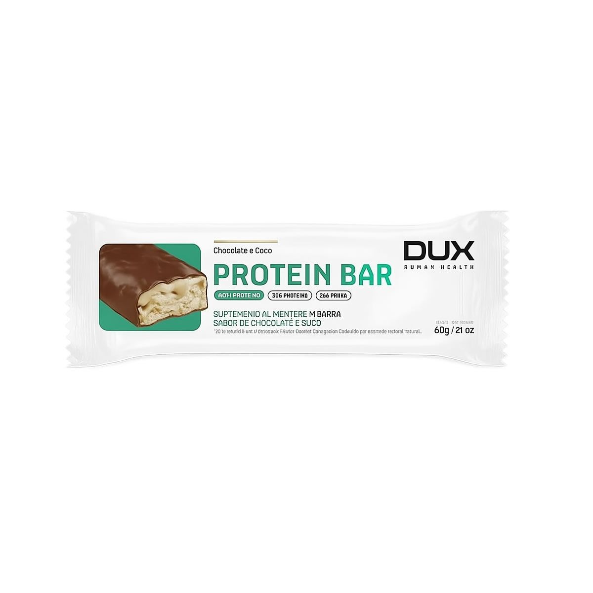 Protein Bar - 1 Unidade 60g Chocolate e Coco - Dux Nutrition