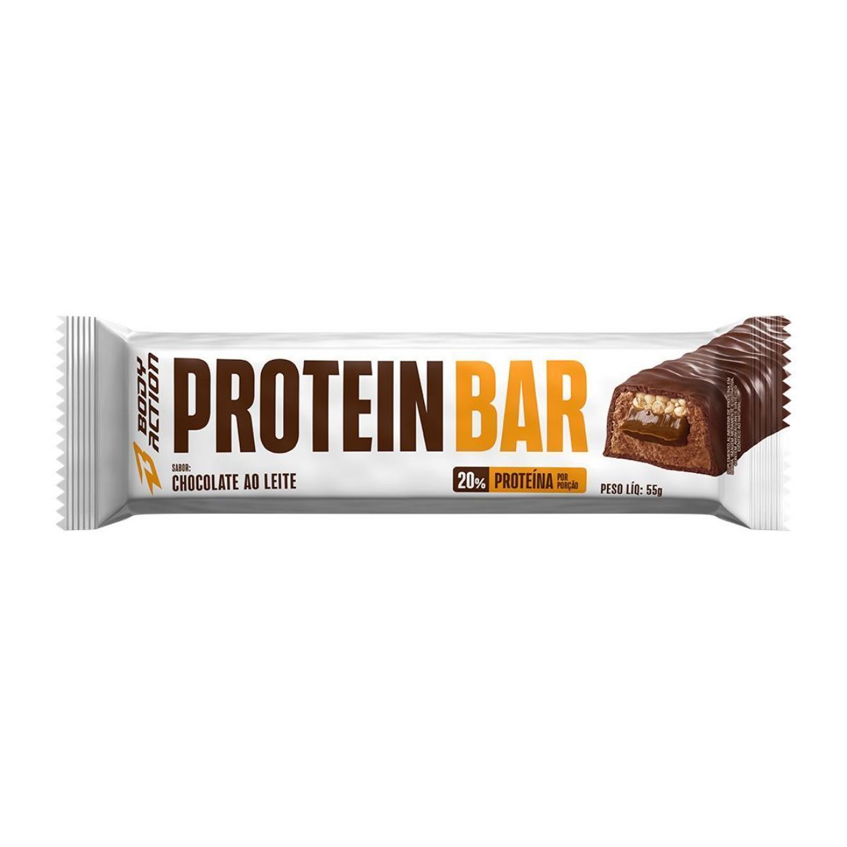 Protein Bar - 1 Unidade de 55g Chocolate ao Leite - Bodyaction