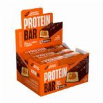 Protein Bar - 12 Unidades de 55g Caramelo Com Amendoim e Chocolate - Bodyaction