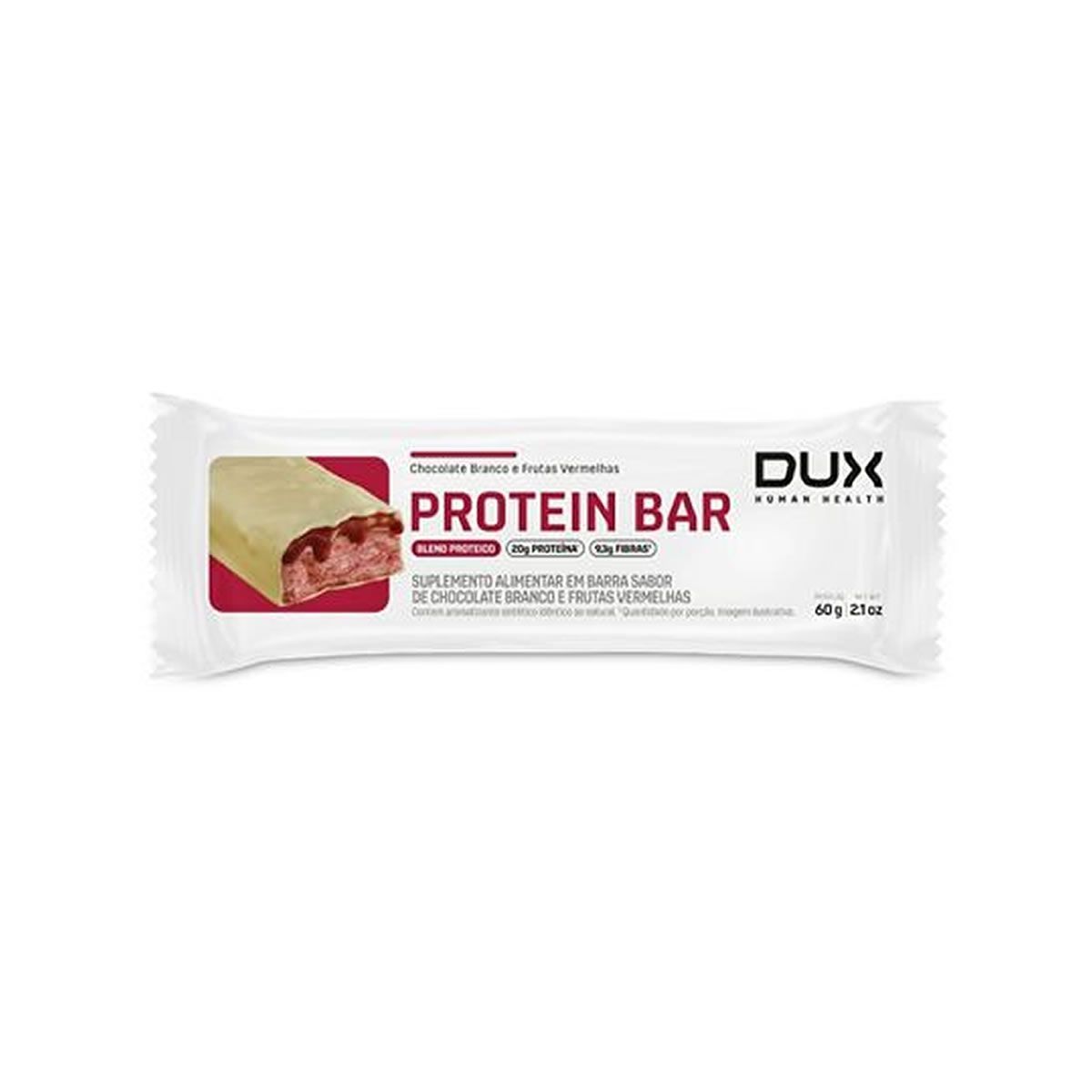 Protein Bar Mini - 1 Unidade 30g Chocolate Branco com Frutas Vermelhas - Dux Human Healt