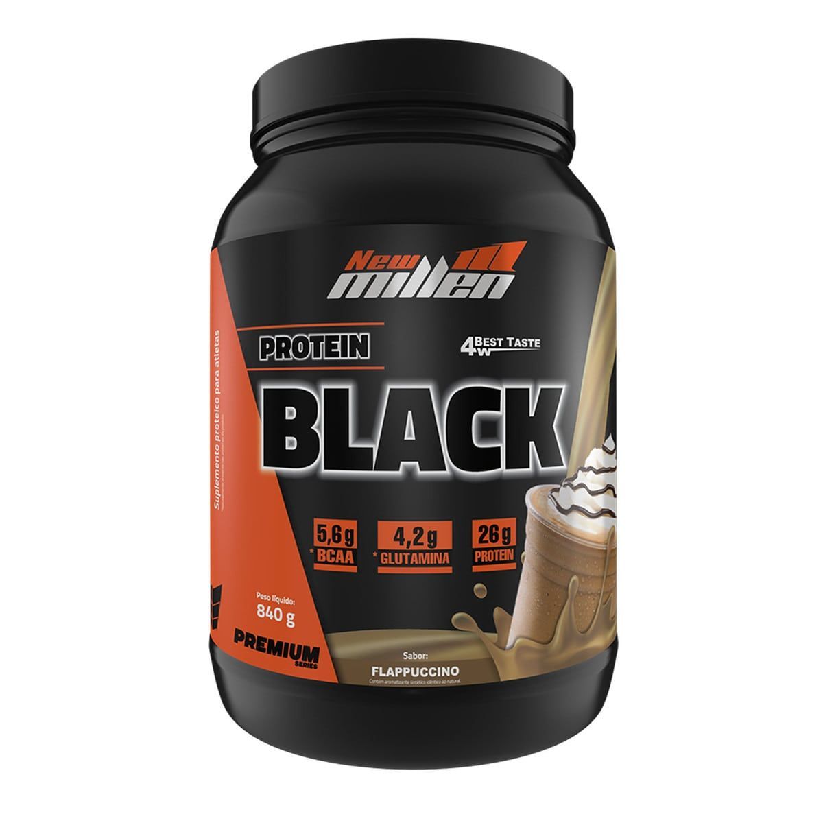 Protein Black - 840g Flappuccino - New Millen*** Data Venc. 28/07/2021