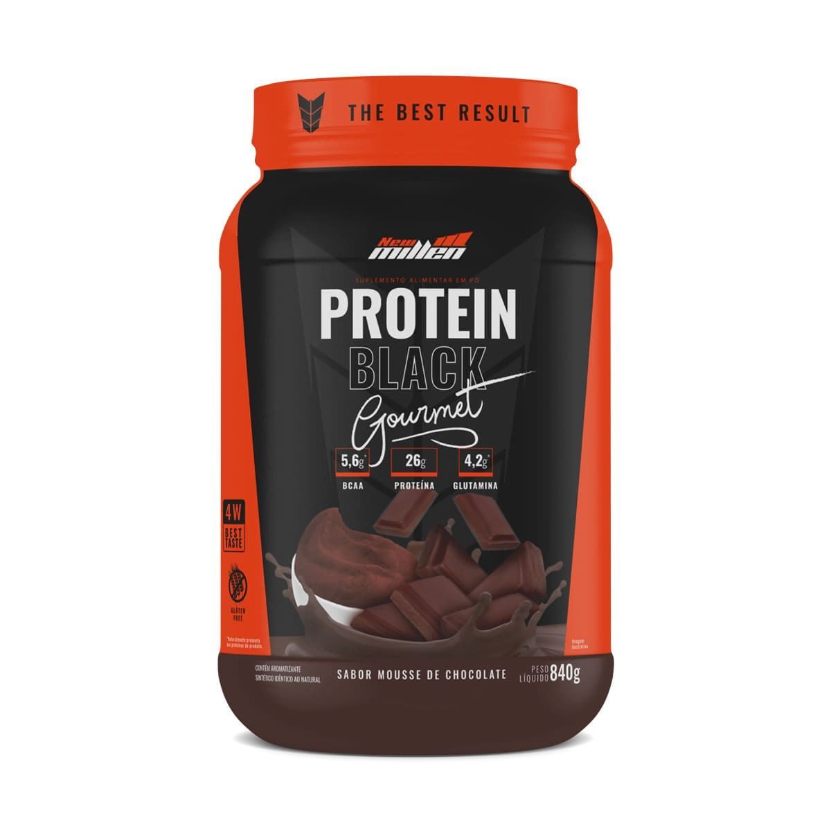 Protein Black - 840g Mousse De Chocolate - New Millen