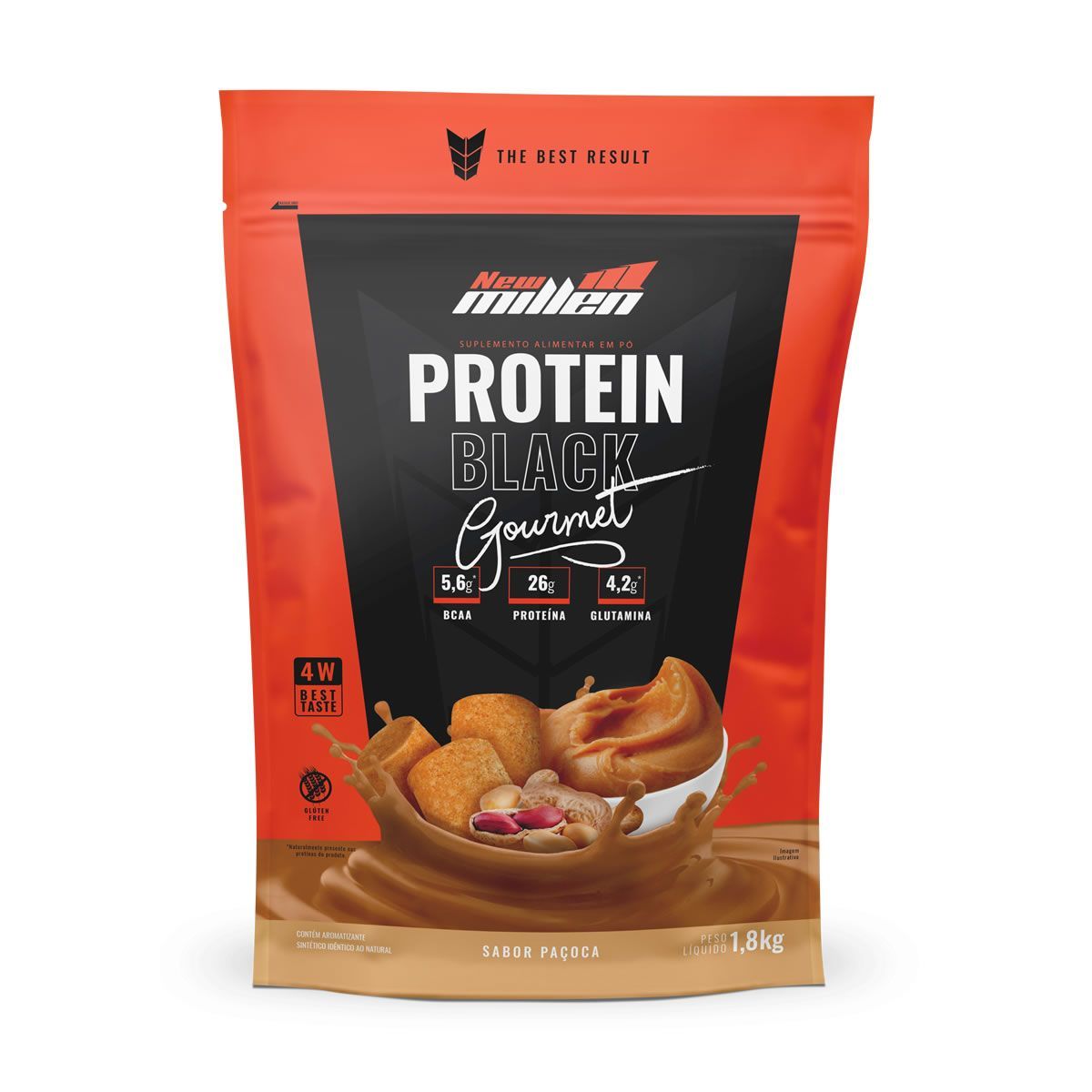 Protein Black Gourmet - 1800g Refil Pa�oca - New Millen
