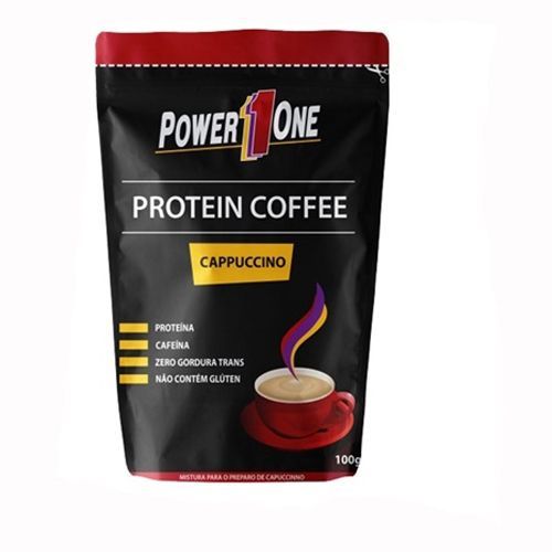 Protein Coffee - 100g Capuccino - Power One**Lacre rompido** Data Venc. 27/04/2020