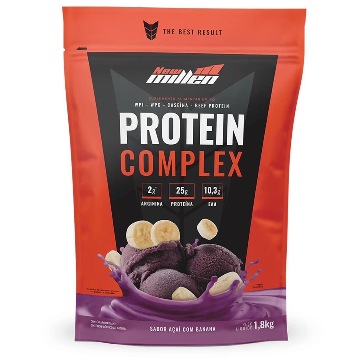 Protein Complex Premium - 1800g Refil A�a� com Banana - New Millen