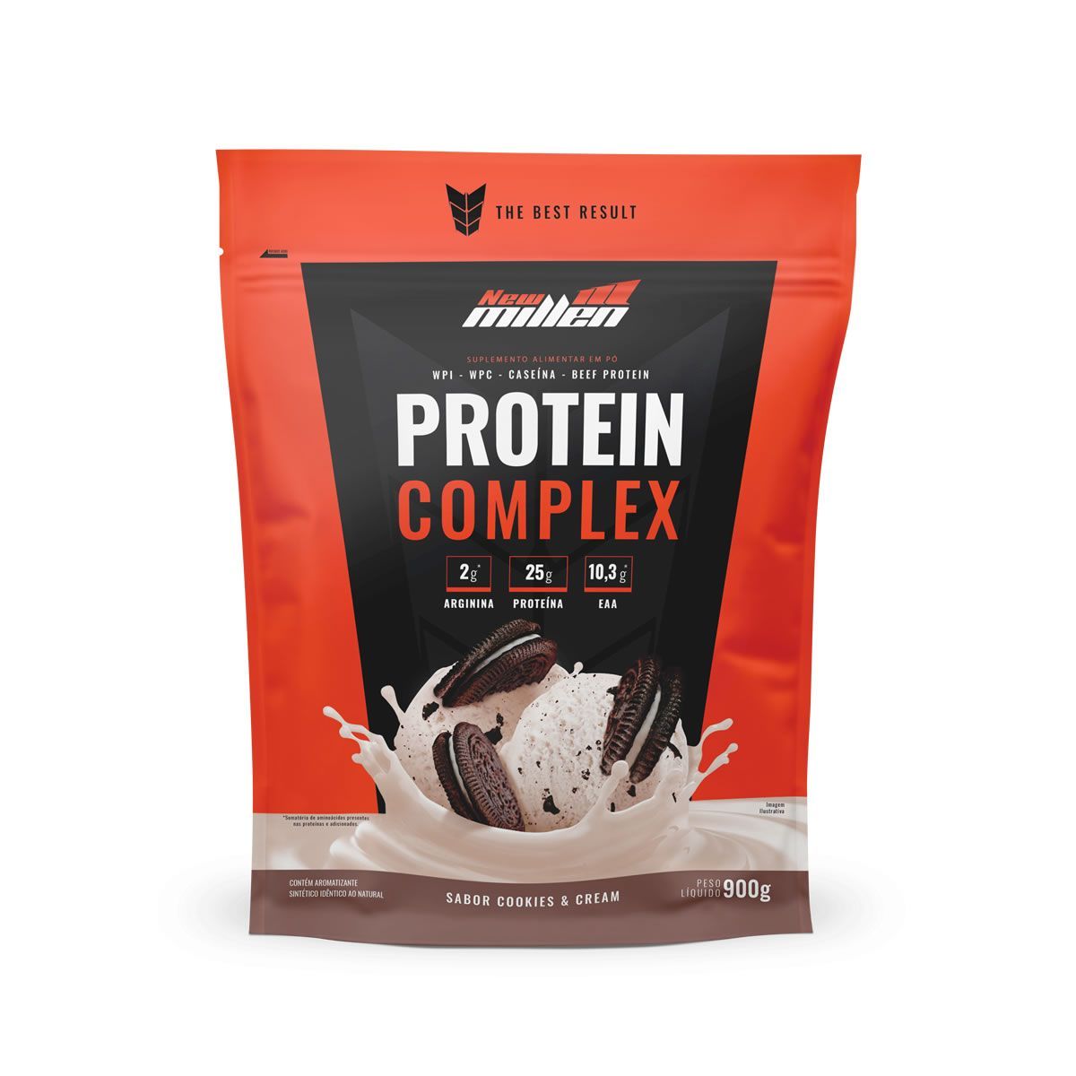 Protein Complex - 900g Refil Cookies & Cream - New Millen*** Data Venc. 06/09/2025