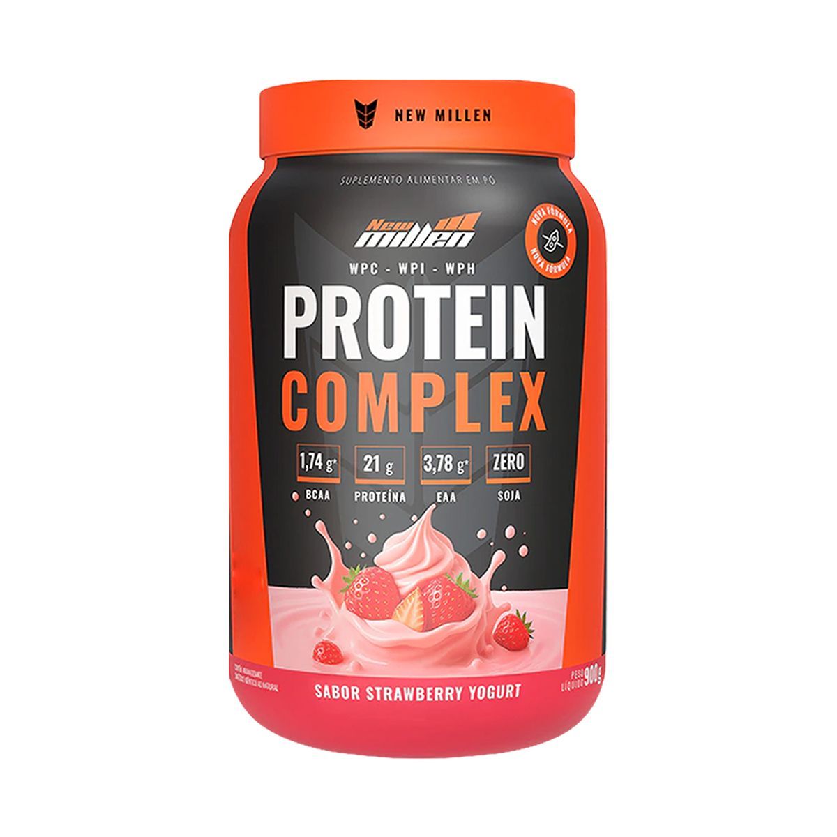 Protein Complex - 900g Strawberry Yogurt - New Millen