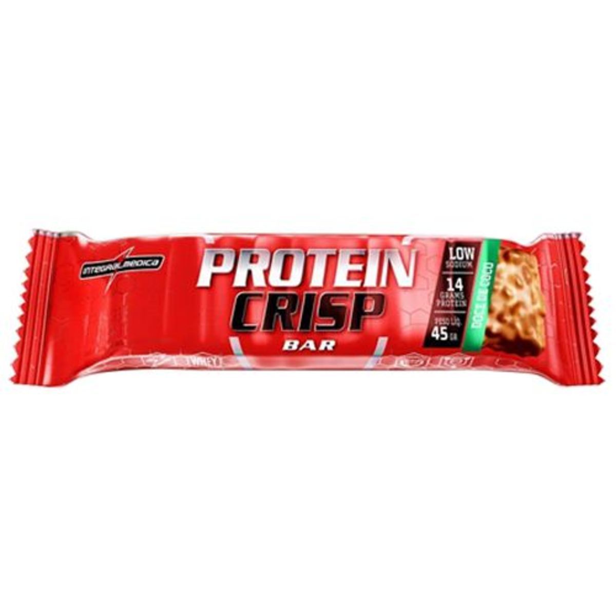 Protein Crisp Bar - 1 Unidade 45g C�co - IntegralM�dica*** Data Venc. 30/09/2022