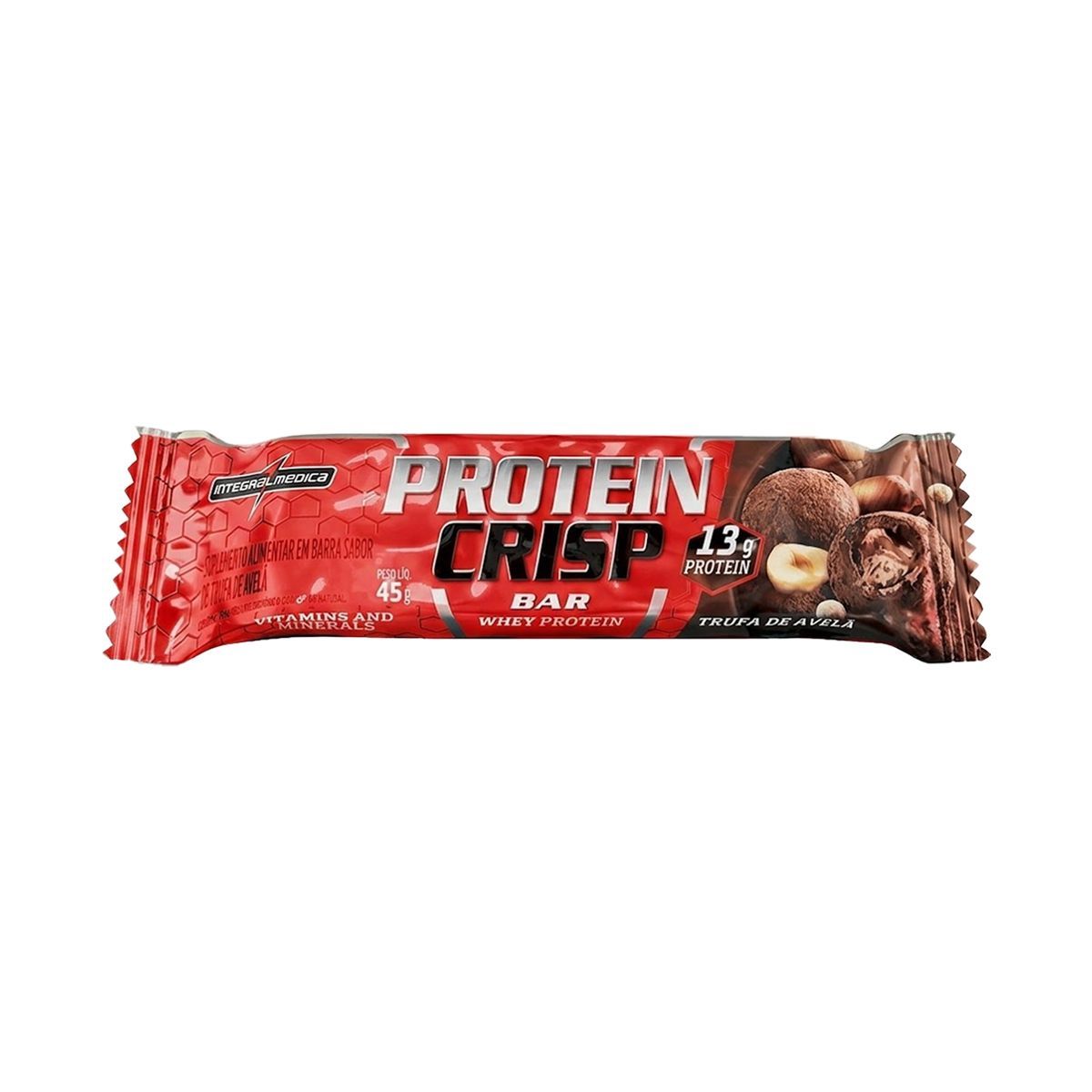 Protein Crisp Bar - 1 Unidade de 45g Trufa Avel� - Integralm�dica