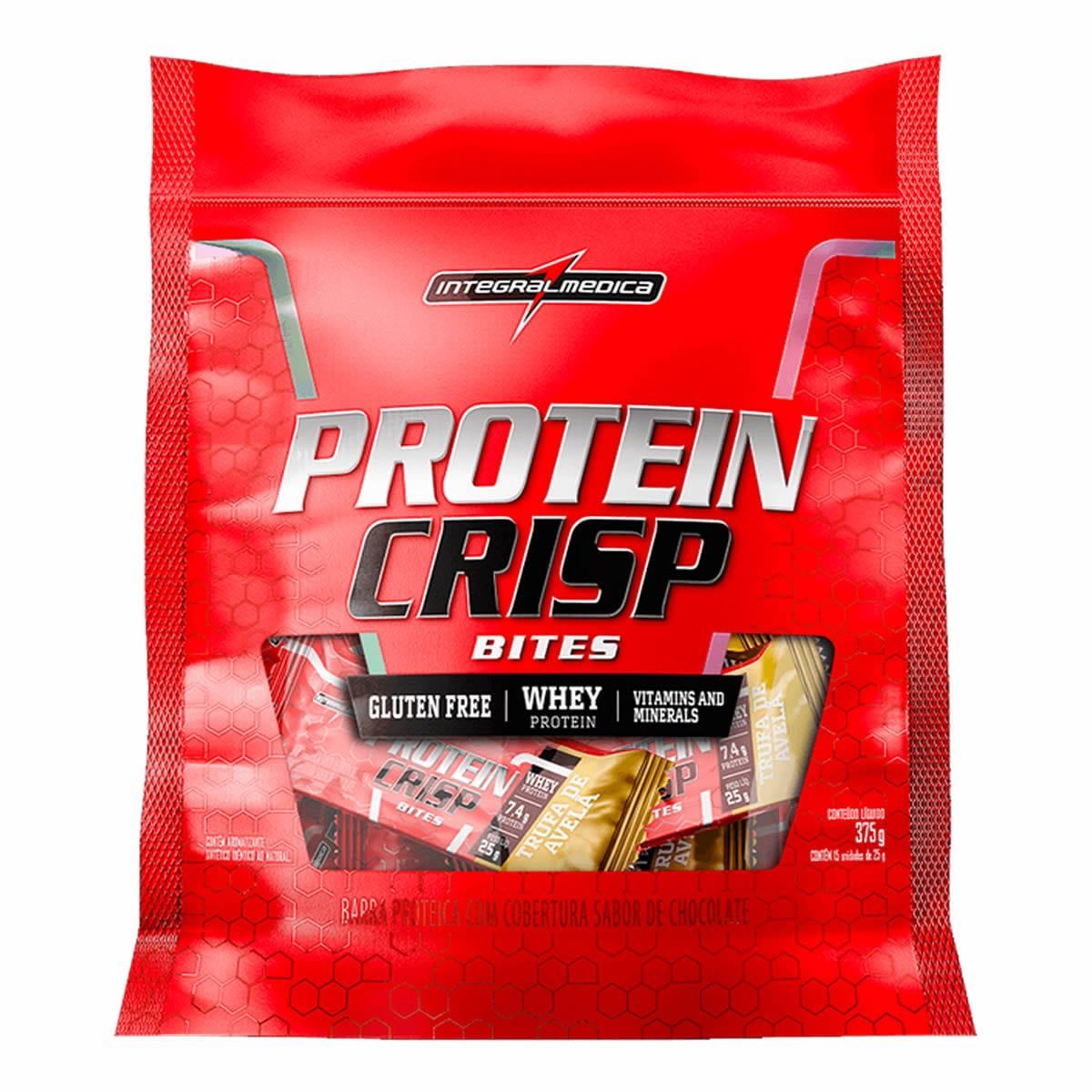 Protein Crisp Bites - 15 unidades 25g Trufa de Avel� - IntegralM�dica