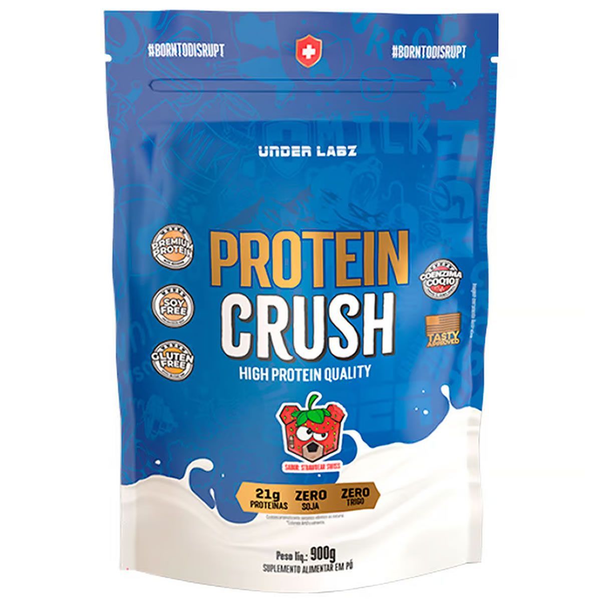Protein Crush - 900g Refil Strawbear Swiss - Under Labz